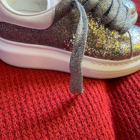 Size 1 girls Alexander McQueens sequins sneakers